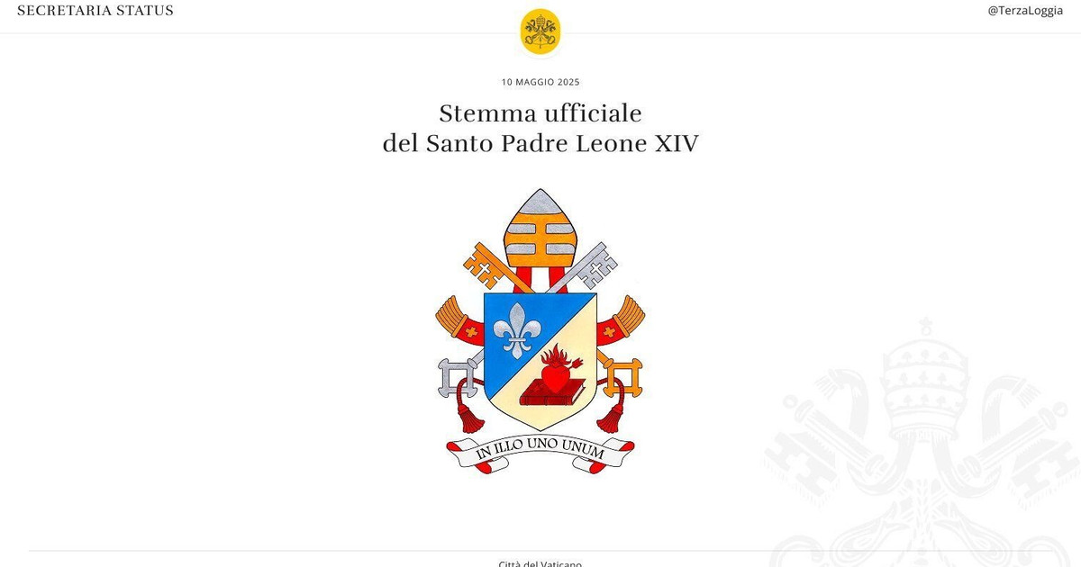 Papa Leone XIV, pubblicati lo stemma e il motto del nuovo Pontefice ...